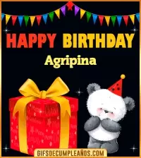GIF Happy Birthday Agripina